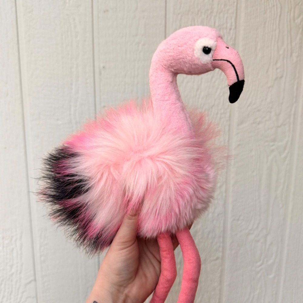NWOT Aurora Plush Pink‎ Flamingo Stuffed Animal Toy Kids Plushy Nature Decor